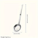 1pc Cuchara Separadora de Aceite de Acero Inoxidable - Colador de Malla Fina para Uso en Cocina y Restaurante, Grado 304 Duradero