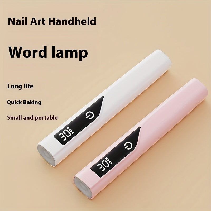 Linterna LED Inalámbrica para Uñas - Luz de Gel Manos Libres con Soporte Portátil, Secador USB, Batería de Larga Duración y Tecnología de Secado Rápido, para Hogar/Salón/Manicura/Pedicura - Rosa/Blanco/Azul, Accesorio de Belleza, Cuerpo de Plástico Resis