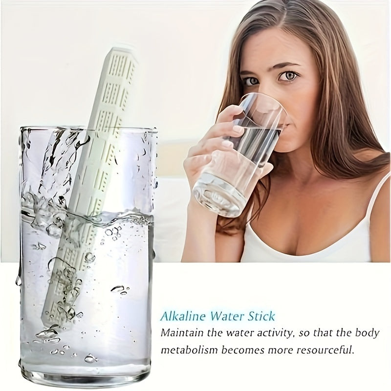 1pc Filtro de Agua Mineral de Energía Alcalina de Hidrógeno Portátil de Acero Inoxidable, sin Necesidad de Electricidad, Diseño de Agujero Estrecho de Cabeza Plana para un Metabolismo Corporal Mejorado