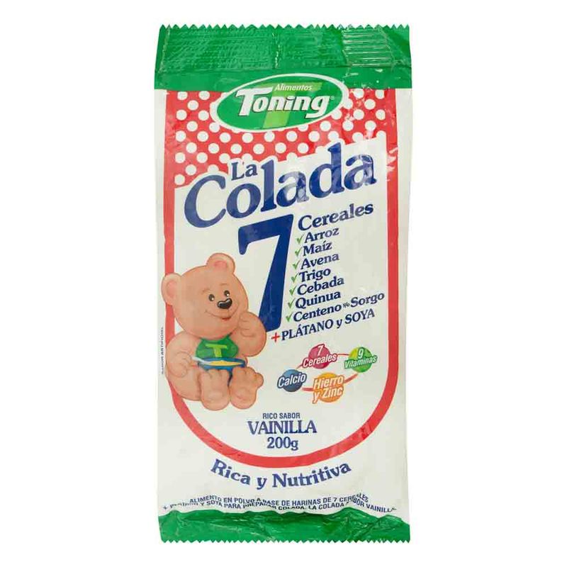 COLADA TONING 200G 7 CEREALES VAINILLA