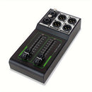 Controlador de Volumen Pasivo AROMA - Alta Fidelidad, Entrada/Salida Sin Ruido, Ajuste de Calidad de Sonido Sin Pérdidas, Metal Negro con Detalles Verdes, Compatible con PC, 36V y Menos, para una Experiencia de Audio Mejorada