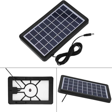 Panel Solar de Carga Directa con Cables de Carga de 6V - 3W