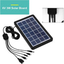 Panel Solar de Carga Directa con Cables de Carga de 6V - 3W
