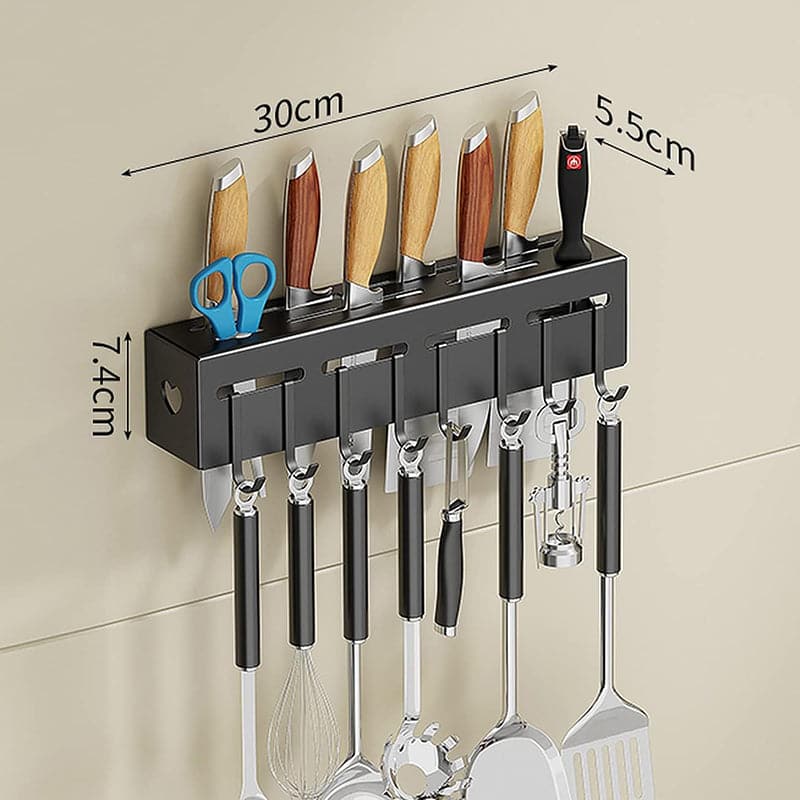 Repisa Organizadora De Utensilios De Cocina Con Ganchos