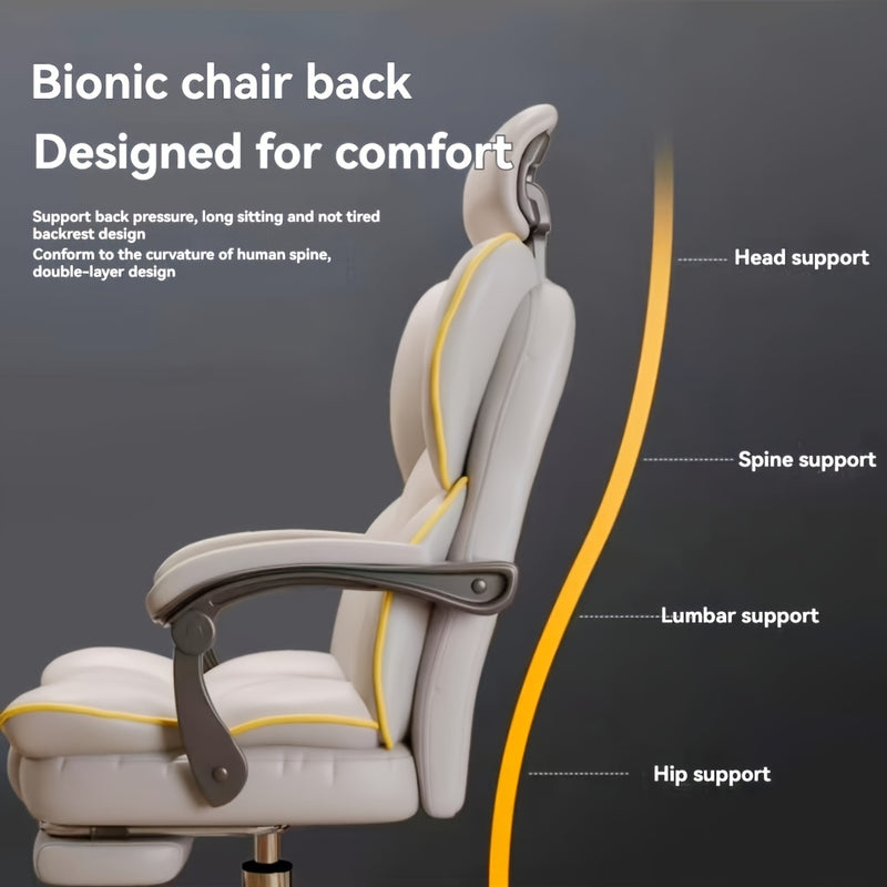 2 colores disponibles, silla de computadora elegante y lujosa, suave y cómoda, ideal para oficina en casa o estudio