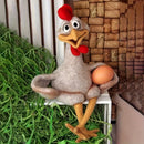 Figura de Pollo Encantadora - Resina ABS No Tóxica, Perfecta para Decoración de Hogar y Exterior, Ideal para Sala de Estar, Chimenea, Área de TV