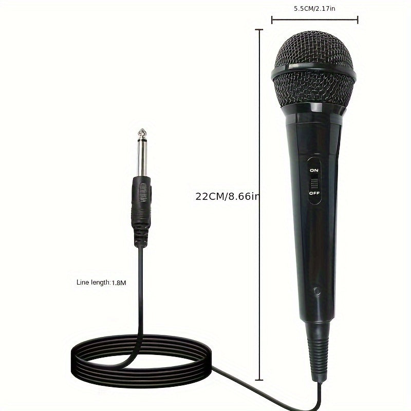 Micrófono dinámico con cable, altavoz con carro para karaoke, micrófono de mano para cantar y grabar, Eid Al-Adha Mubarak
