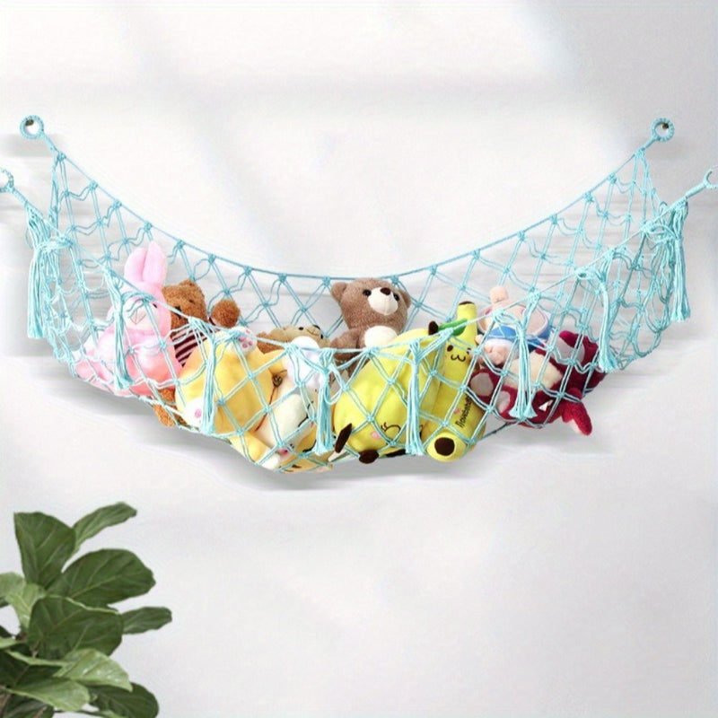 Hamaca para Peluches - Extra Grande, Organizador Colgante de Almacenamiento para Juguetes, Red para Guardar Peluches, Hamaca Grande para Juguete