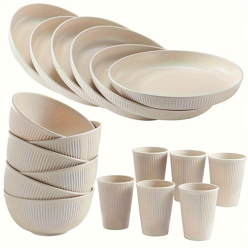 Juego de vajilla irrompible con temática navideña, 18 piezas - Platos, tazones y vasos negros, aptos para lavavajillas y microondas, ideal para cocina, residencias estudiantiles, campamentos, autocaravanas, picnics, reuniones festivas y aventuras al aire