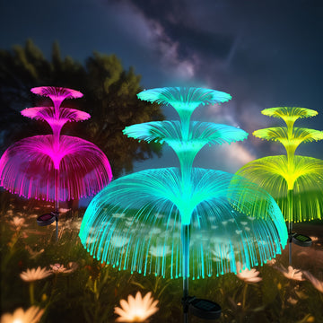 Lámpara Sol de Medusa con Luz LED para Exteriores, Luces Decorativas de Jardín Impermeables IP65, Diseño de Medusa Regalo Festivo