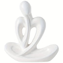 Figura Cerámica de Pensador Abstracto de Inspiración Nórdica - 1 pieza, Perfecta para Decoración de Sala de Estar, Escritorio o Mueble de Vinos