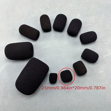 Micrófono Esponja Mi Cabeza Multi-tamaño Auricular Micrófono Esponja Micrófono Protección de Vida Accesorios Cubierta a prueba de viento Eid Al-Adha Mubarak