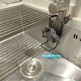 Grifo de 2 niveles con base de rápido secado y StealthShield - Construcción metálica profunda negra, diseño elegante para cocina o baño, duradero y elegante, grifo de baño, acabado metálico elegante, material robusto