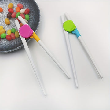 1 o 2 pares de palillos de entrenamiento para niños, juego de palillos desmontables para principiantes, palillos reutilizables para niños pequeños