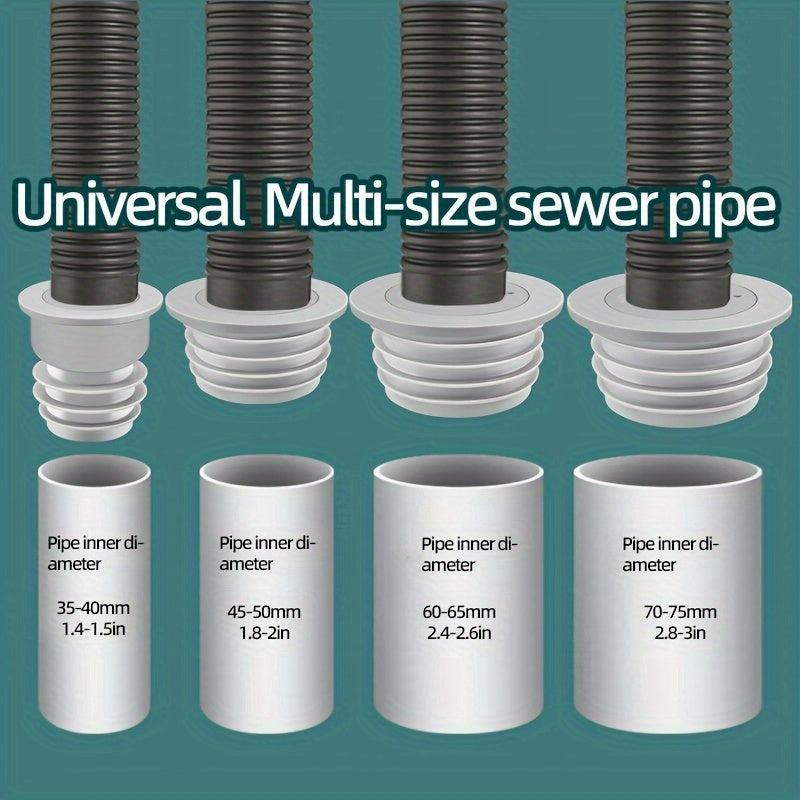 1 unidad, tapón de drenaje, anillo de sellado para tubo de desagüe de cocina, ducha, lavadora, desagüe de piso, sellador, para sello de manguera de desagüe de lavadora, suministros de limpieza, accesorios para el hogar