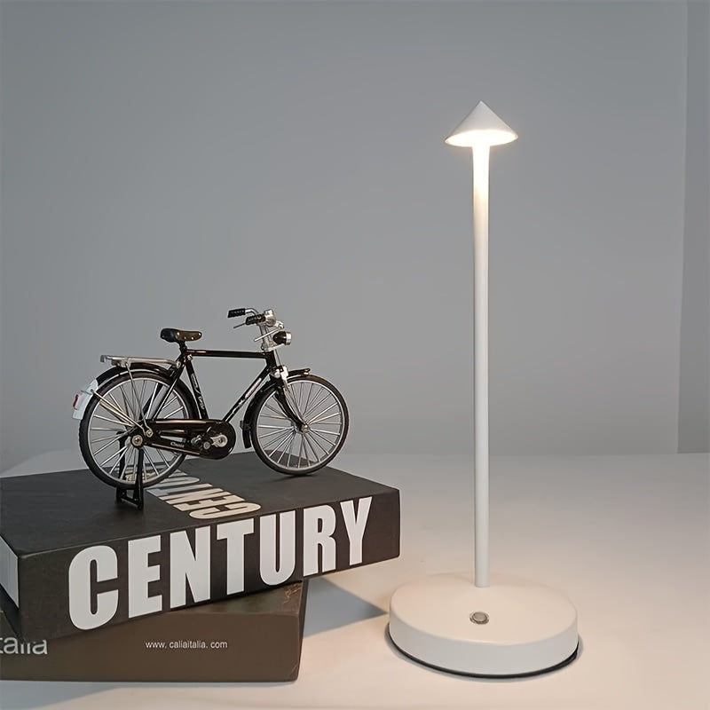 Linterna LED Táctil de 3 Colores Regulable con Carga USB, Luz Ambiente para Comedor y Fiestas - Ideal como Regalo de Año Nuevo o Presente Festivo