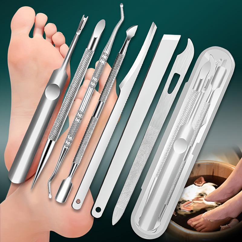 Juego de cortacutículas y removedor de callos de precisión - Sin aroma, incluye lima de uñas y limpiador - Regalo perfecto para mujeres, piel muerta, regalos para el Día de la Madre y personas mayores