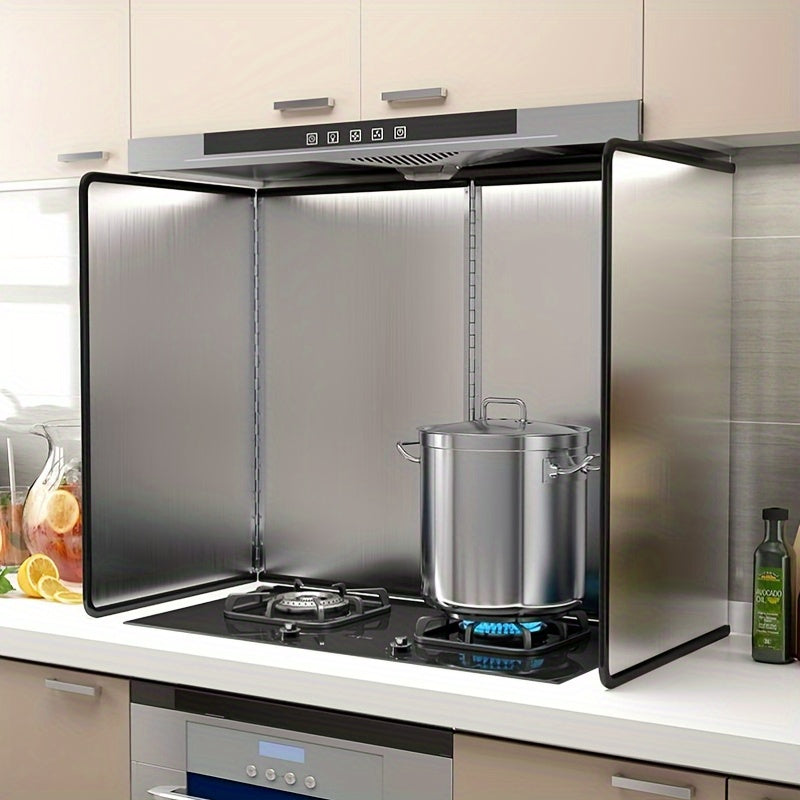 Protector de Cocina Antiadherente y Resistente al Calor - Panel Plegable para Estufa, 2 Tamaños Disponibles, Ideal para Hogar, Caravana o Camping - Diseño Doble Cara