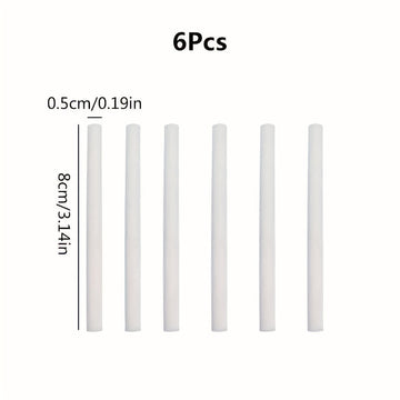 2/6/8 Núcleos De Algodón Humidificador USB, Hisopos De Algodón Absorbentes, Elementos Filtrantes De Repuesto, Varillas De Esponja De Purificación De Filtro Volátil De Aromaterapia