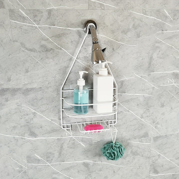 1pc Caddy De Ducha Para Cabezal De Ducha, Mantenga El Baño Limpio Y Refrescante, Instalación De Suspensión, Accesorios De Baño, Almacenamiento Y Organizador De Baño