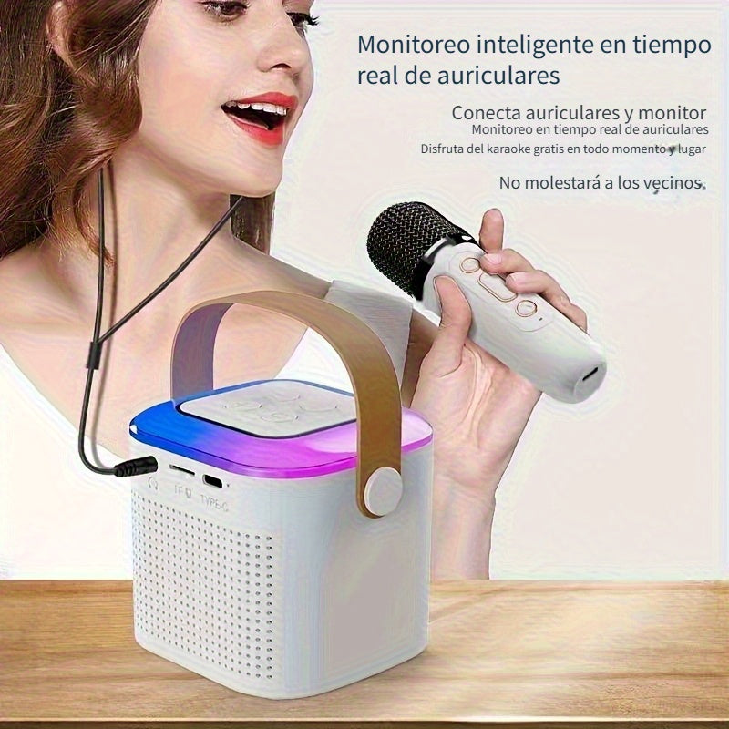 Micrófono inalámbrico portátil con 2.4G/3G/4G/5G inalámbrico, carga USB-C, batería, diseño compacto para karaoke, podcasting, transmisión en vivo - Incluye estuche de transporte, micrófono inalámbrico para karaoke, equipo de podcasting, micrófono elegant