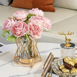 Jarrón de lujo minimalista estilo nórdico para flores frescas, ideal para cultivo en agua y decoración con flores artificiales, perfecto para realzar la decoración de salas y mesas de comedor en uso diario