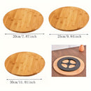 Plataforma giratoria de bambú de 360 grados - Organizador de cocina versátil para especias, aperitivos y postres - Regalo ideal para el Día del Padre y el Día de la Madre - Disponible en 3 tamaños