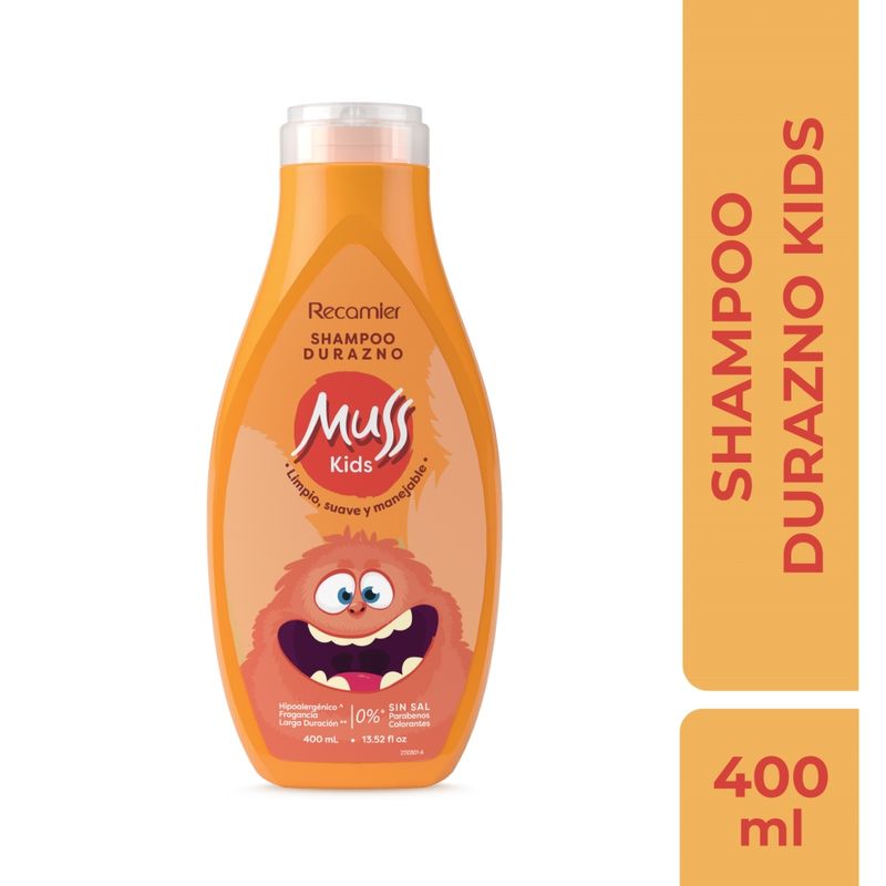 SHAMPOO MUSS 400ML KIDS DURAZNO