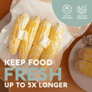 5 piezas de Bolsas de Sellado al Vacío de 3m de Longitud, Material PE+PA, Longitud Personalizable para Conservación de Alimentos, Cocina Sous Vide y Almacenamiento en Gran Cantidad, Rango de Temperatura -4°F a 230°F, Uso Único, Sellador al Vacío de Alime