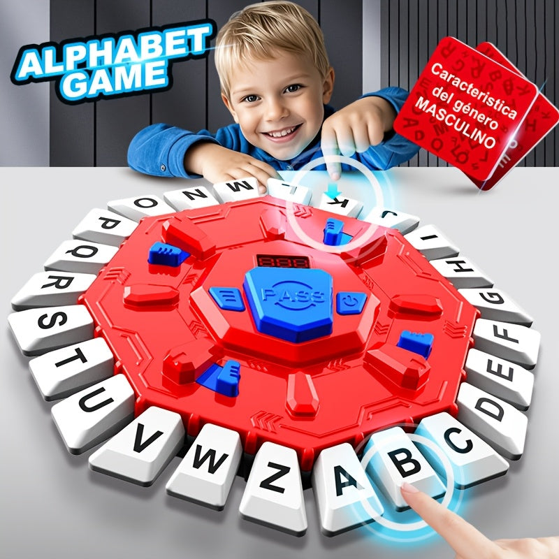 Juego de tablero de letras en español, un juego interactivo de ritmo rápido, juguete educativo con cartas de letras, adecuado para la interacción familiar, el desarrollo de equipos, juegos multijugador al aire libre, el regalo perfecto.