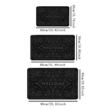Alfombra de entrada de poliéster, 1 unidad, lavable a máquina, decoración para el hogar, uso en interiores