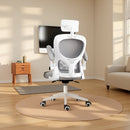 14 Posiciones Ajustables, Inclinación Manual, Silla de Oficina con Espuma Viscoelástica y Soporte Lumbar Ergonómico para 8 Habitaciones - Malla Transpirable Cómoda, Ideal para Todas las Estaciones (12 Meses)