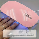 Secador de uñas mini LED para esmalte de gel - Dispositivo compacto alimentado por USB para manicura y cuidado de uñas con diseño portátil, luz de esmalte de gel sin alcohol para uso en salones y hogares, suministros de arte de uñas, estética moderna, co