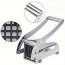 Rebanador Manual de Acero Inoxidable para Papas - Cortadora Multifuncional de Patatas Fritas, Pepinos y Zanahorias con Rejilla Ajustable, Mango Ergonómico para Uso en Cocina, Diseño Resistente, Herramienta Duradera y Fácil de Usar, Ideal para Preparación