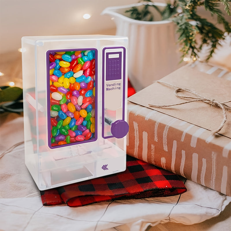 1 unidad, Dispensador Mini Retro de Caramelos - Perfecto para chicles, gominolas y snacks - Sin batería - Accesorio ideal para la cocina y un gran regalo para jóvenes