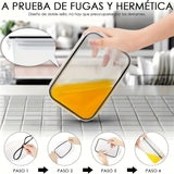 Juego de Contenedores Herméticos para Cocina 12/24pcs, Tarros de Plástico Grado Alimenticio, Caja Conservadora Libre de BPA para Refrigerador, Apto para Lavavajillas y Microondas, Almacenamiento de Frutas y Verduras