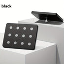 Cabezal De Ducha De Alta Presión Para Baño De 1 Pieza, Cabezal De Ducha Cuadrado Plateado/negro, Rociador De Ducha Fijo Diario Para Baño, Accesorios De Baño, Cabezal De Ducha
