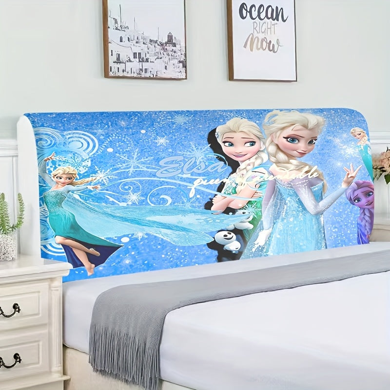 1 pieza Funda de Cabecera de Poliéster de Elsa de Hielo - Suave y Cómoda, Adecuada para Habitaciones Infantiles, Agregando Infancia y Vida Mientras Mejora la Atmósfera del Cuarto