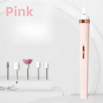 Drill eléctrico de uñas USB, profesional para uñas de acrílico y gel, incluye lima de uñas y empujador de cutículas, juego de lima de uñas eléctrica para manicura y cuidado de pies, sin olor, con luz LED, batería duradera, elección ideal para regalos de