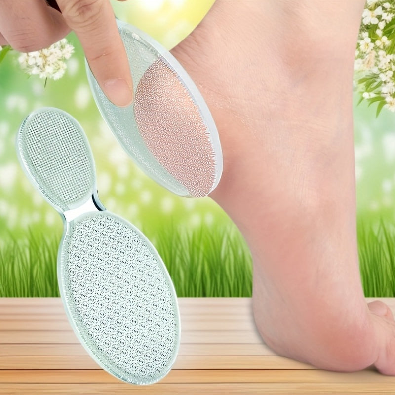 Lima de vidrio nano de doble cara - Herramienta profesional para pedicura, elimina piel muerta y callos, reutilizable y lavable para talones agrietados, pies suaves rápidamente en casa, cuidado de pies | Exfoliación suave | Acabado brillante, esenciales