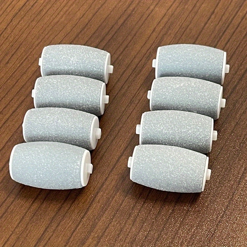 Juego de 8 piezas de Rodillos de Repuesto para Lima de Pies, Cabezales de Molienda para Amoladora Eléctrica de Pies, Accesorios para Eliminación de Callos para Quitar la Piel Dura