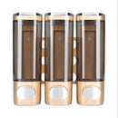 1pc Dispensador de Ducha Montado en Pared 3-en-1 - Organizador con Múltiples Compartimentos para Champú, Gel de Baño y Acondicionador - Plástico Duradero, Montaje en Pared o Uso Independiente, Sin Necesidad de Electricidad - Para Baño, Cocina u Hotel
