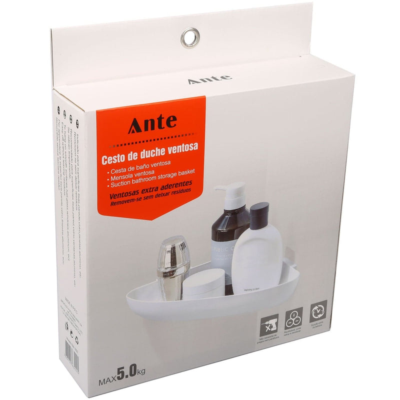 Organizador Esquinero Blanco Para Baño Con Ventosa Ante 634445