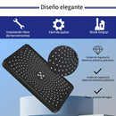 1pc Cabezal de Ducha de Alta Presión, Diseño Rectangular Negro Elegante, Montado en la Pared, Flujo de Agua Ajustable, Ideal para Baños Modernos, Ducha de Alta Presión|Accesorio de Baño Elegante|Acabado Estético