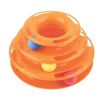 Juguete Para Gatos 3 Niveles Con Pelotas Torre  481418084