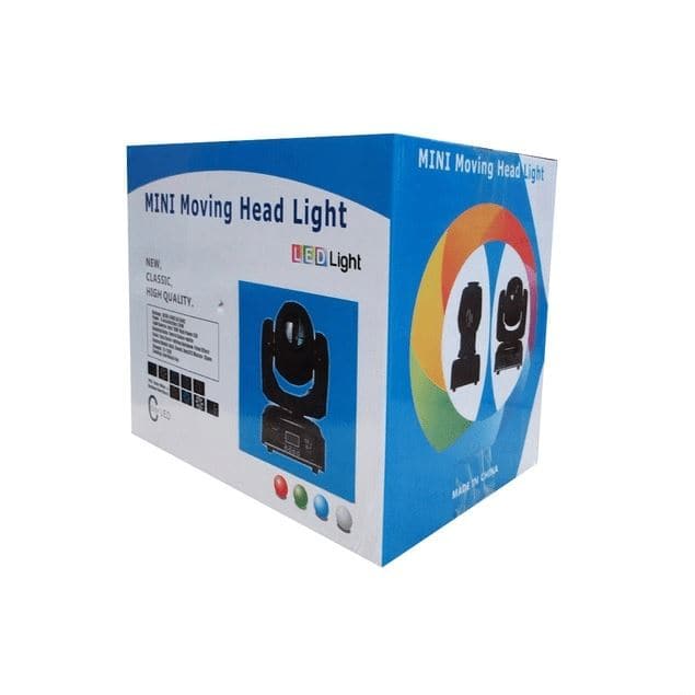 Luz Disco Led Cabeza Móvil Beam RGBw Alien 30w Gobos