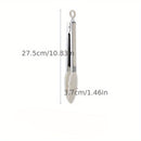1pc Pinzas de Cocina de Silicona Premium - Resistentes al Alto Calor, Perfectas para BBQ, Sándwiches y Horneado - Acero Inoxidable Duradero con Mango Blanco Ergonómico - Herramienta de Cocina Esencial, Pinzas para Cocinar