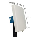 Panel de antena WiFi de doble banda - Ganancia de 15dBi, alcance largo al aire libre, direccional para routers inalámbricos y tarjetas de red, antena compacta con instalación fácil para conectividad de Internet en casa, routers WiFi para PC, conectividad