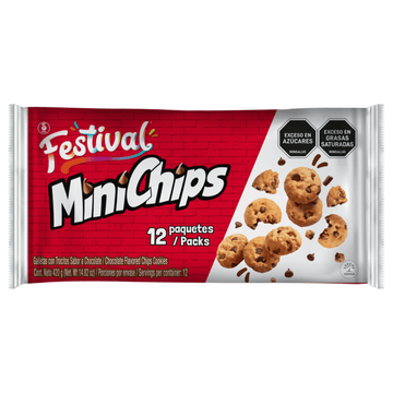GALLETA MINICHIPS 12U 420 FESTIVAL