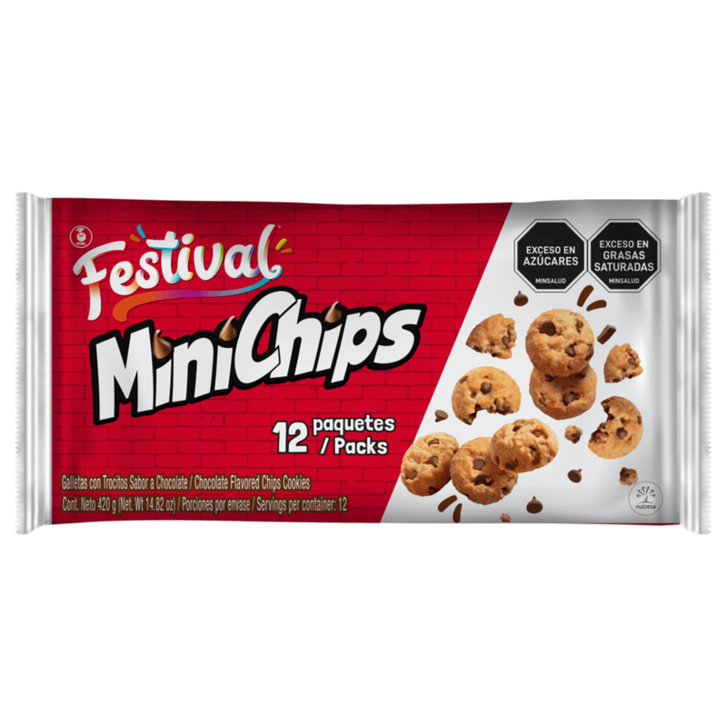 GALLETA MINICHIPS 12U 420 FESTIVAL